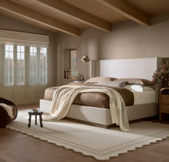Percale Hemmed Duvet Set - Walnut