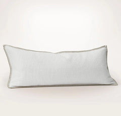 Waffle Pillow Cover - White/Oak Whipstitch