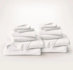 Complete Turkish Ribbed Bath Towel Bundle