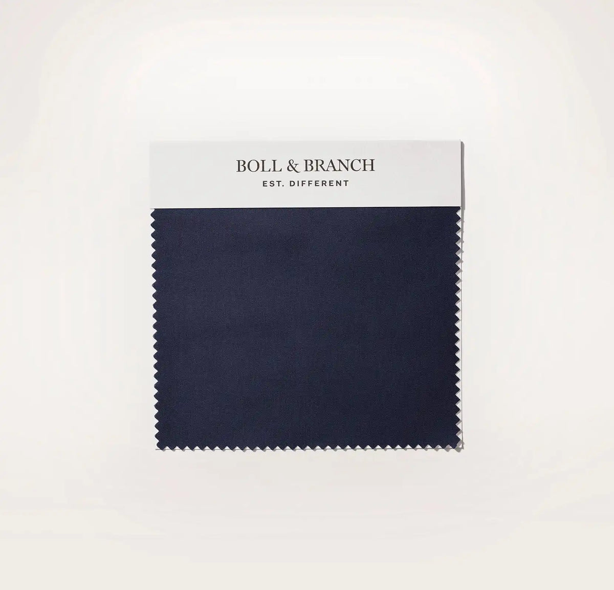 Percale Hemmed Fabric Swatch - Coastal Navy