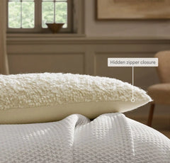 Cozy Boucle Pillow Cover - Cream
