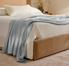 Dream Bed Blanket - Shore/Bluestone Picot