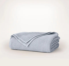 Waffle Bed Blanket - Hydrangea