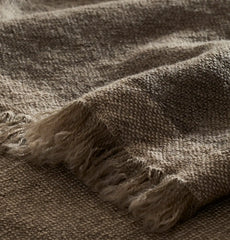 Lave Wool Throw Blanket - Walnut/Twig