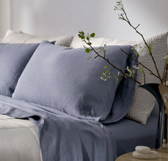 Linen Duvet Set - Melange Bay