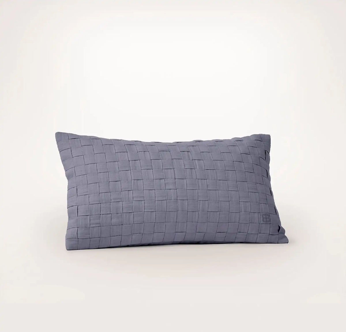 Linen Woven Icon Pillow Cover (Petite Lumbar) - Melange Bay