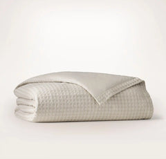 Mosaic Waffle Duvet Cover - Mist/Cream/Oak