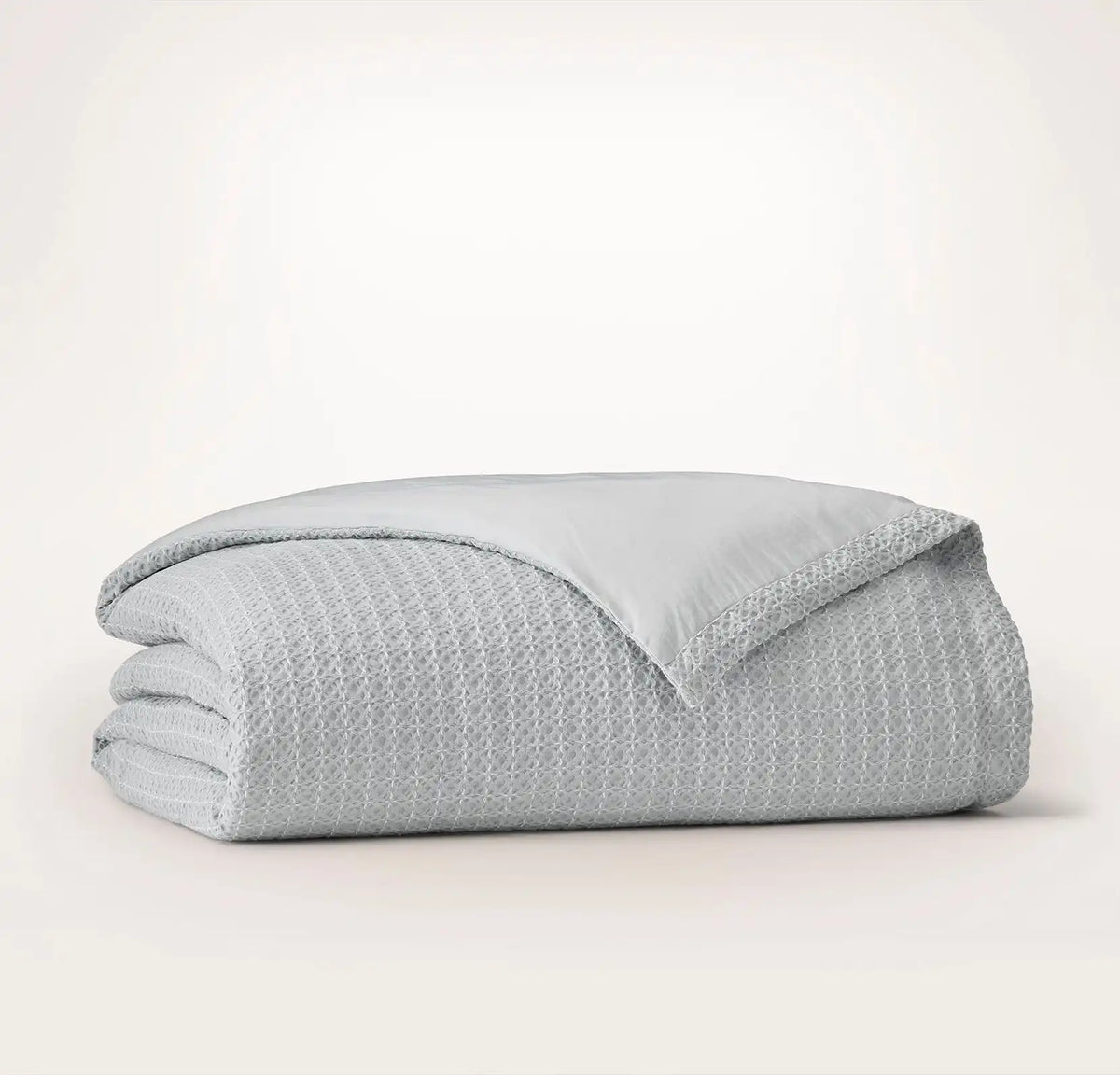 Mosaic Waffle Duvet Cover - Shore/Cream