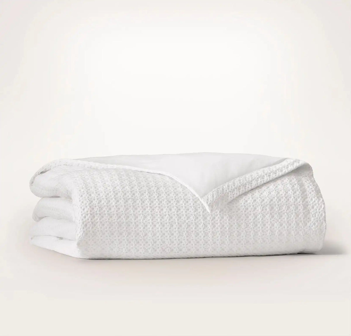 Mosaic Waffle Duvet Cover - White/White