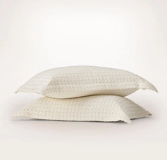 Mosaic Waffle Duvet Sham Set - Cream/Oak