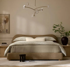 Percale Hemmed Duvet Set - Oak Garden