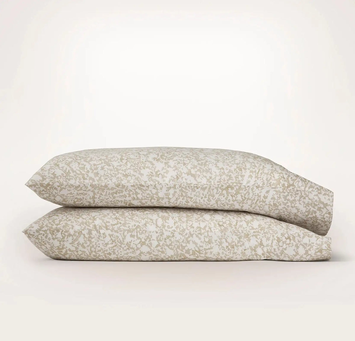 Percale Hemmed Pillowcase Set - Oak Garden