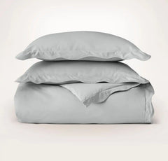 Percale Embellished Duvet Set - Shore/Shore Curved Edge