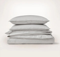 Percale Vintage Washed Duvet Set - Vintage Mist