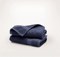 Plush Hand Towels (Pair) - Coastal Navy