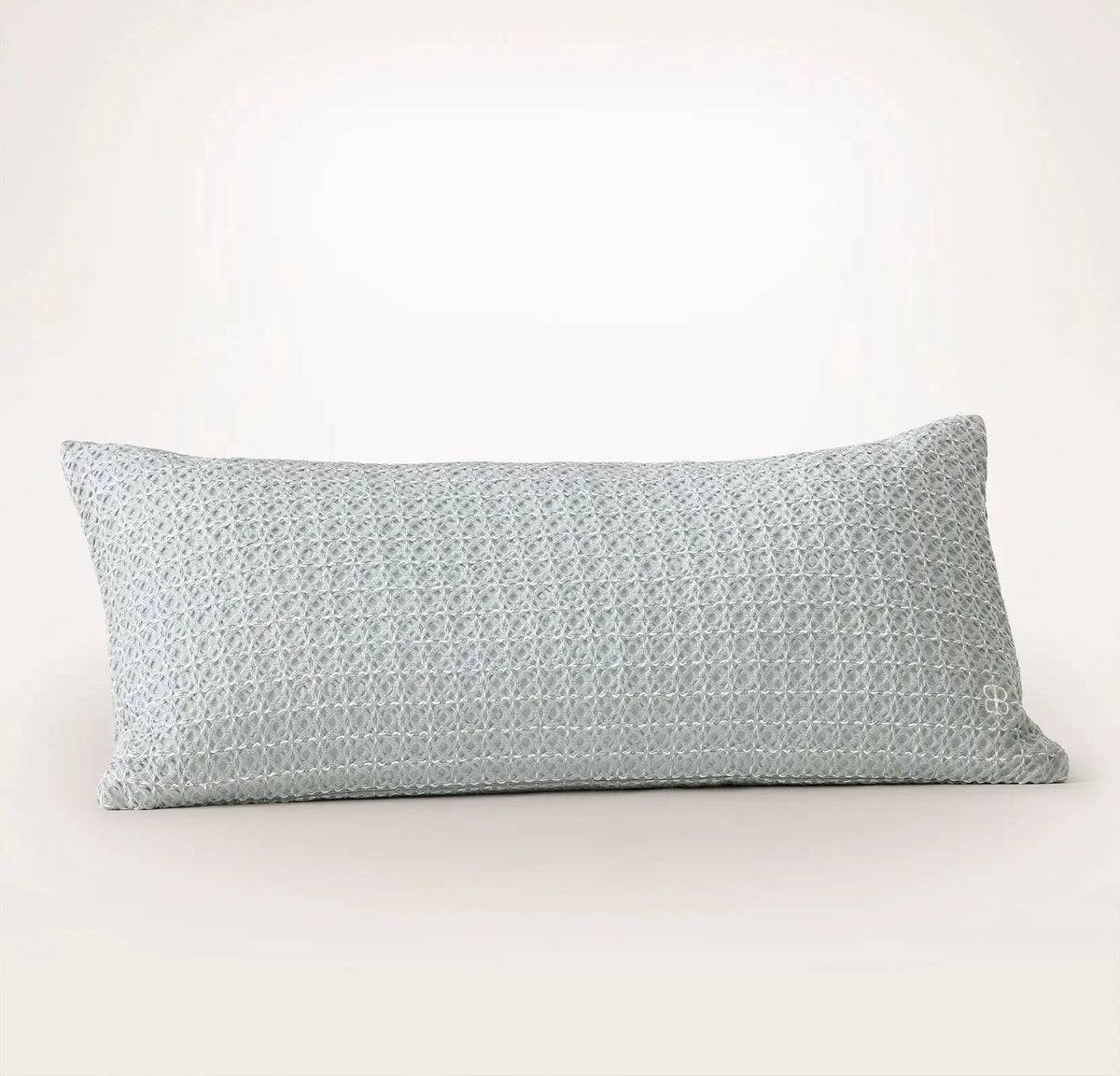 Mosaic Waffle Pillow Cover - Shore/Cream