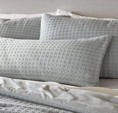 Mosaic Waffle Pillow Cover - Shore/Cream
