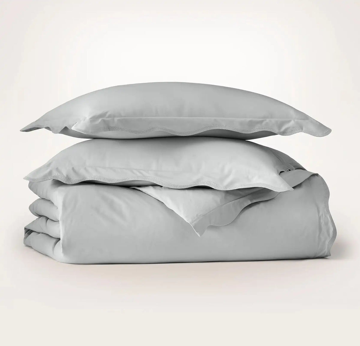Signature Embellished Duvet Set - Shore/Shore Curved Edge
