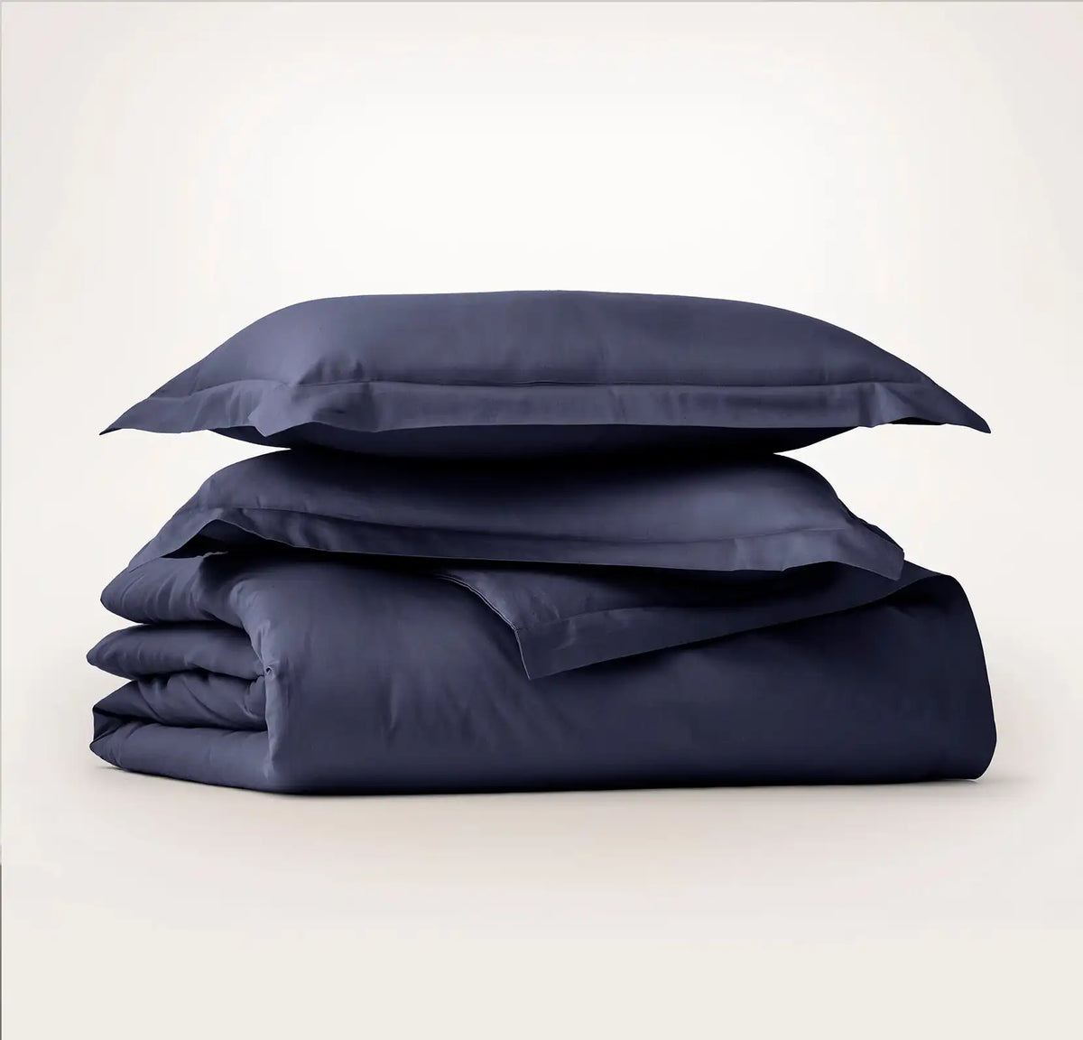 Signature Hemmed Duvet Set - Coastal Navy