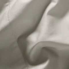 Percale Hemmed Fitted Sheet - Pewter