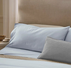 Percale Hemmed Fitted Sheet - Hydrangea