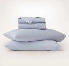 Signature Embellished Sheet Set - Hydrangea/White Piped Edge