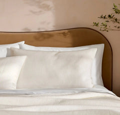 Signature Stitchline Sham - Cream