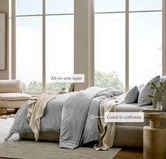 Signature Vintage Washed Comforter Set - Vintage Mist