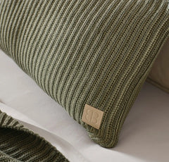 Sunday Knit Pillow Cover - Juniper/Sageleaf