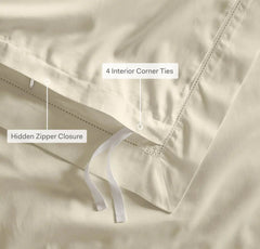 Summit Supima Duvet Set - Cream