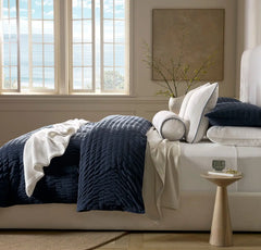 Threadmark Pillow Cover (Bolster) - Soft White/Melange Bay