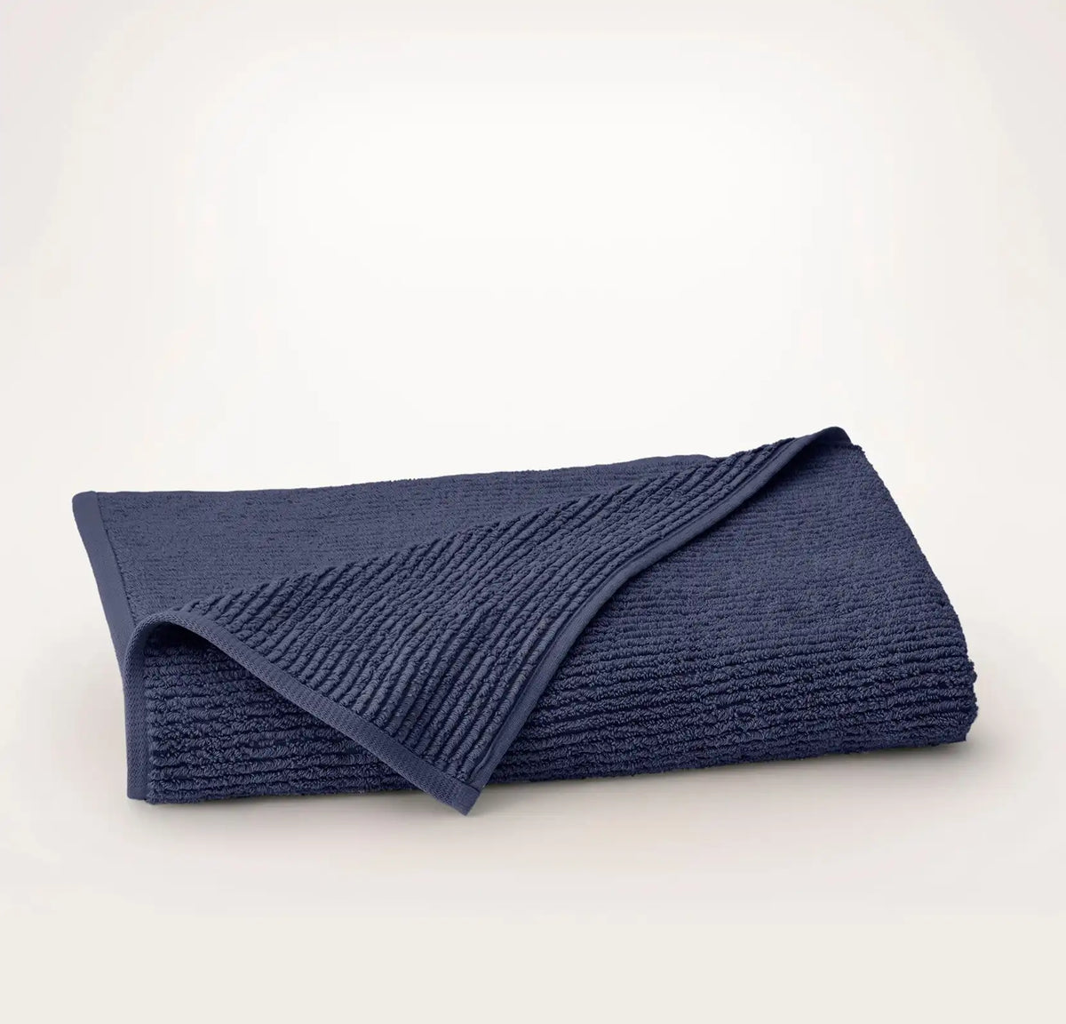 Turkish Ribbed Bath Sheet - Coastal Navy