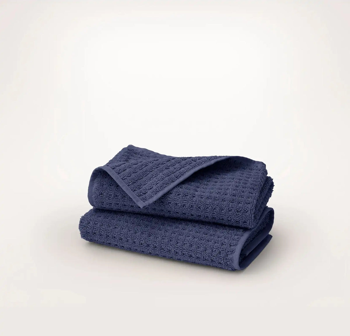 Turkish Waffle Hand Towels (Pair) - Coastal Navy