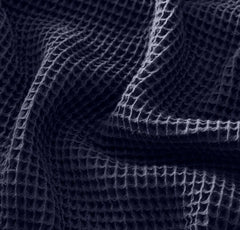 Waffle Fabric Swatch - Coastal Navy